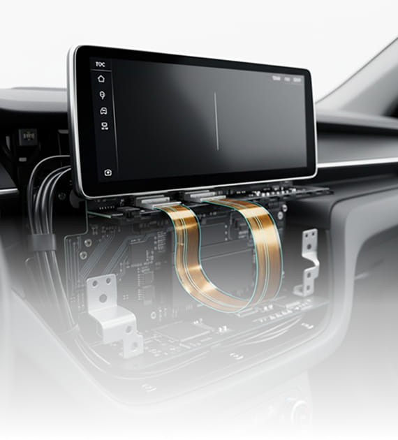 Automotive Dashboard systems, infotainment, sensors, and control modules